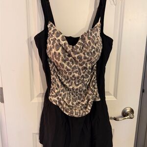 Leopard Print Women's One Piece Swimsuit